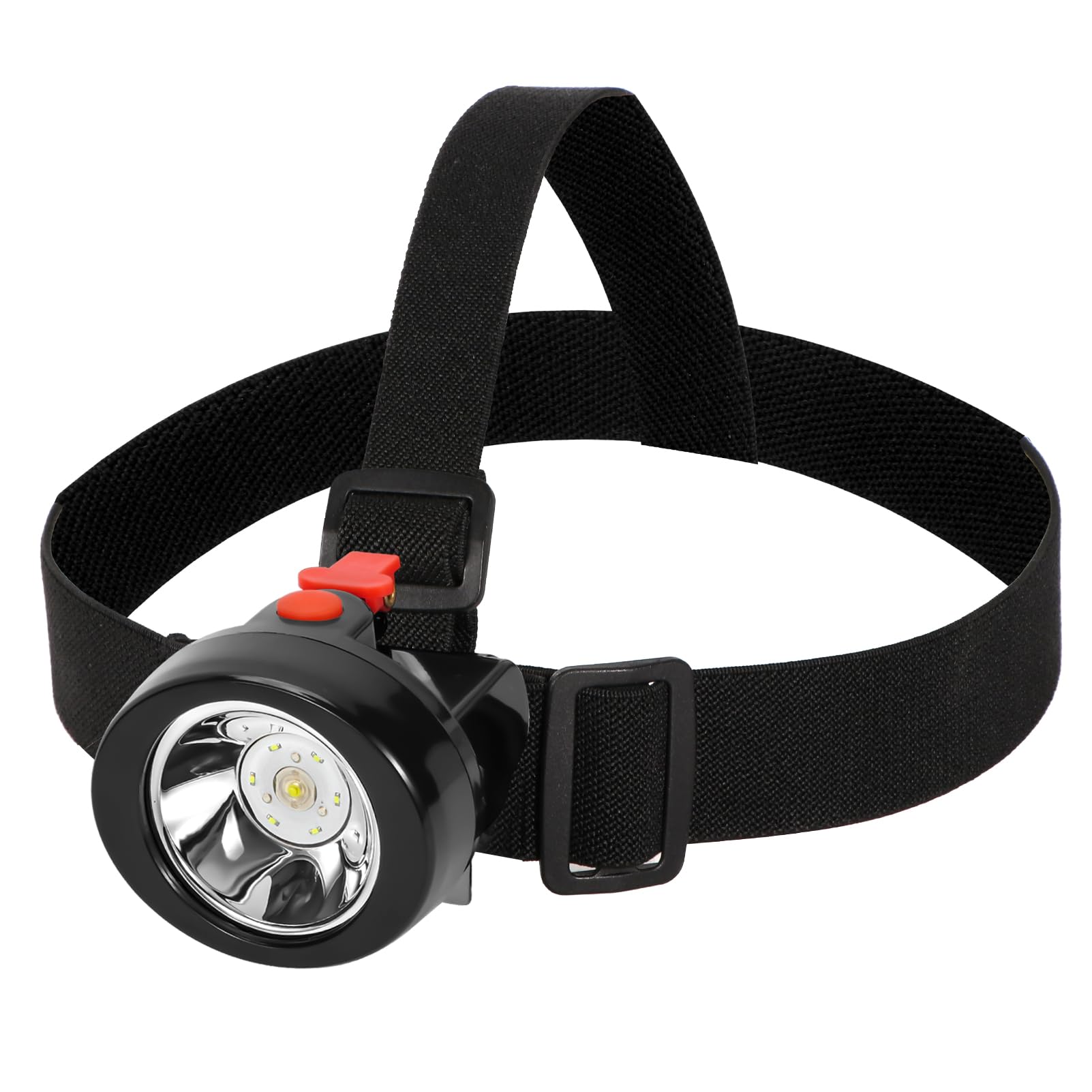 Rechargeable LED Mining Headlamp - Waterproof & Explosion Proof Cap Light for Miners, Construction, Camping & Outdoor Work (Red Button) | Ideal for Night Shifts, Underground Mining, Hiking & Emergency Use