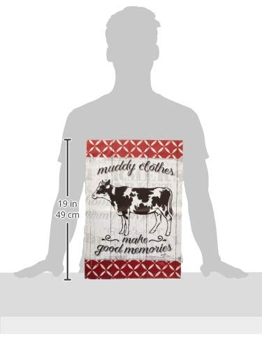 Farm Cow Garden Flag 13x18.5