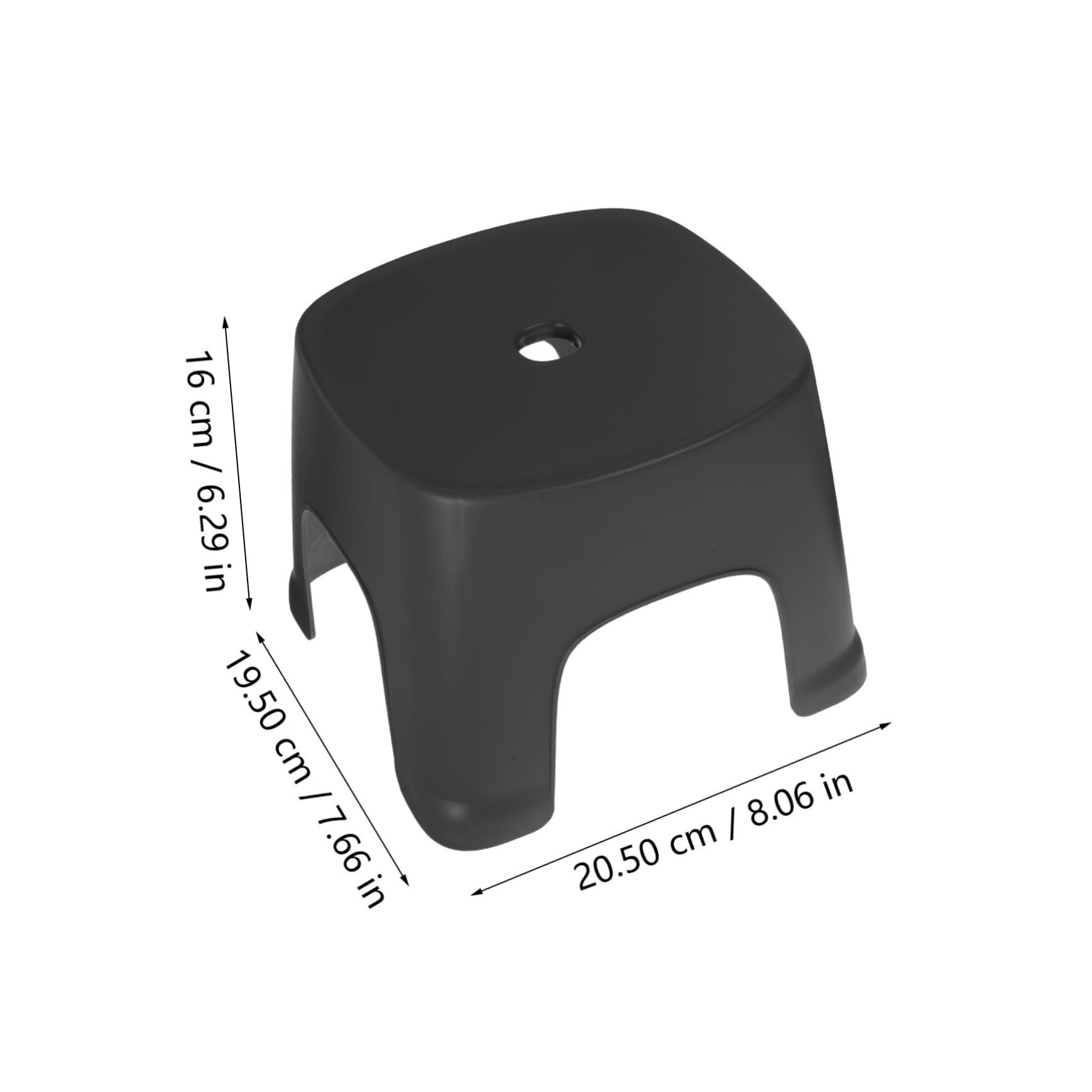 Non-Slip Plastic Step Stool for Adults & Kids - Bathroom Toilet Stool, Toddler Footstool, Household PVC Stool - Perfect for Bathroom, Kitchen, and Home Use