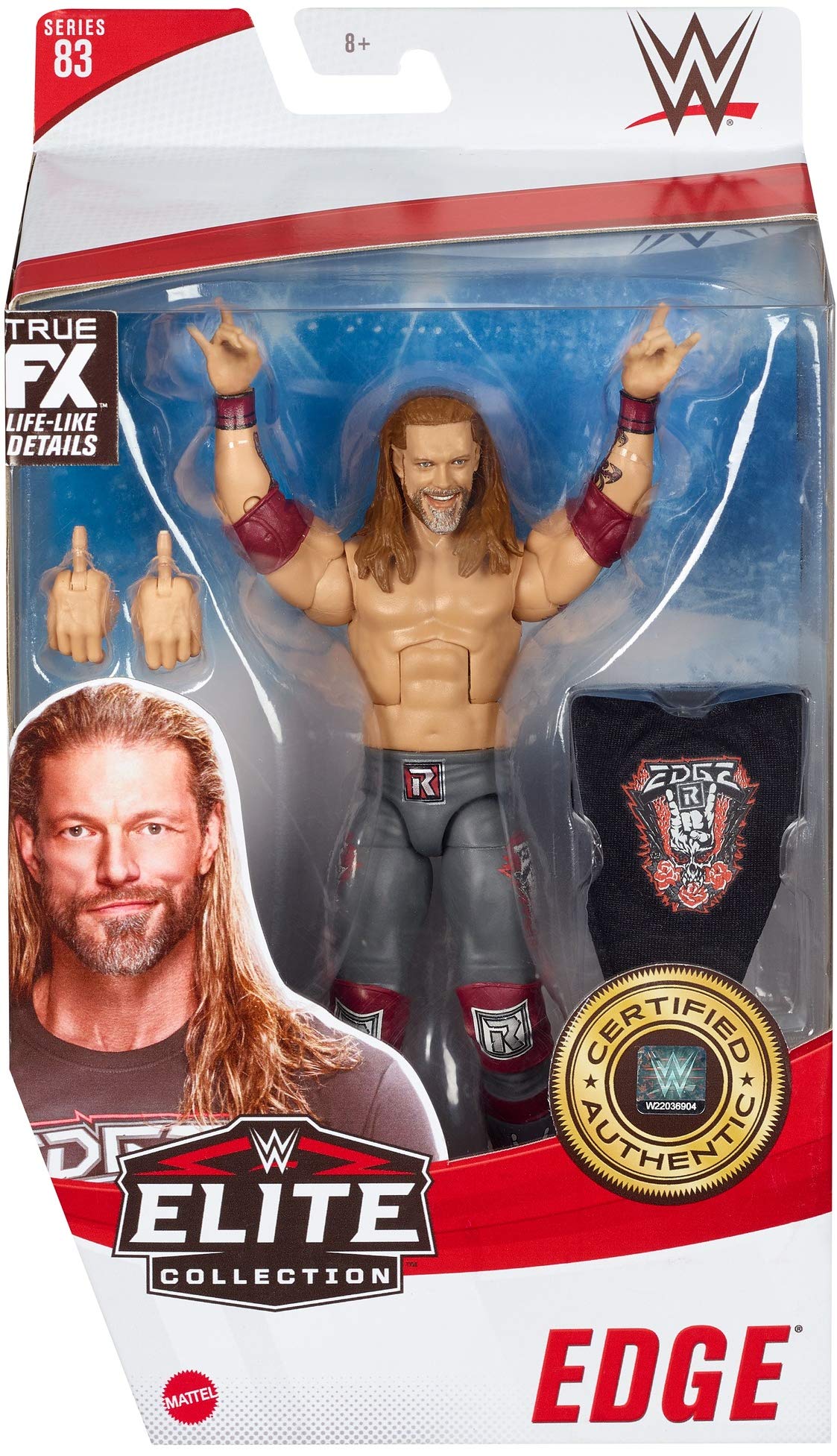 WWE Edge Elite Collection Series 83 Action Figure - 6-Inch Posable Wrestling Toy for Kids & Collectors (Ages 8+), Perfect Gift for WWE Fans - Display, Play, or Collect in Home or Office