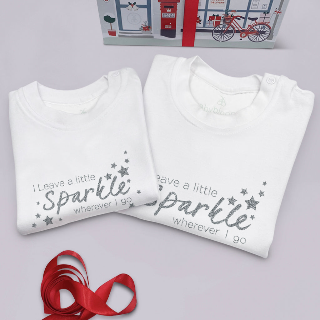 Kids Christmas T-Shirt with Sparkle Design - Festive Holiday Outfit for Children's Parties & Family Gatherings