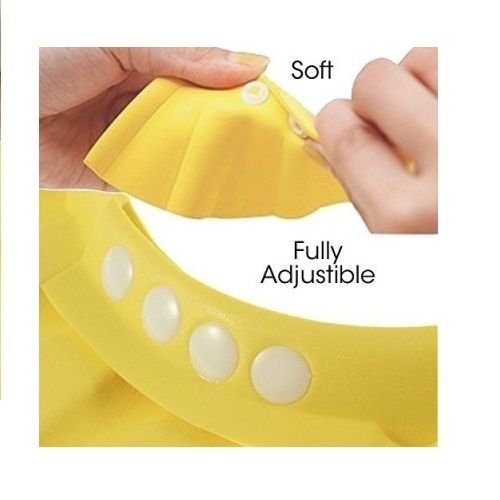 Glive's Baby Shampoo Bath Cap - Soft Waterproof Hair & Ear Shield for Infants, Toddlers & Kids - Perfect for Bath Time, Hair Washing & Shower Protection (1 Pack)