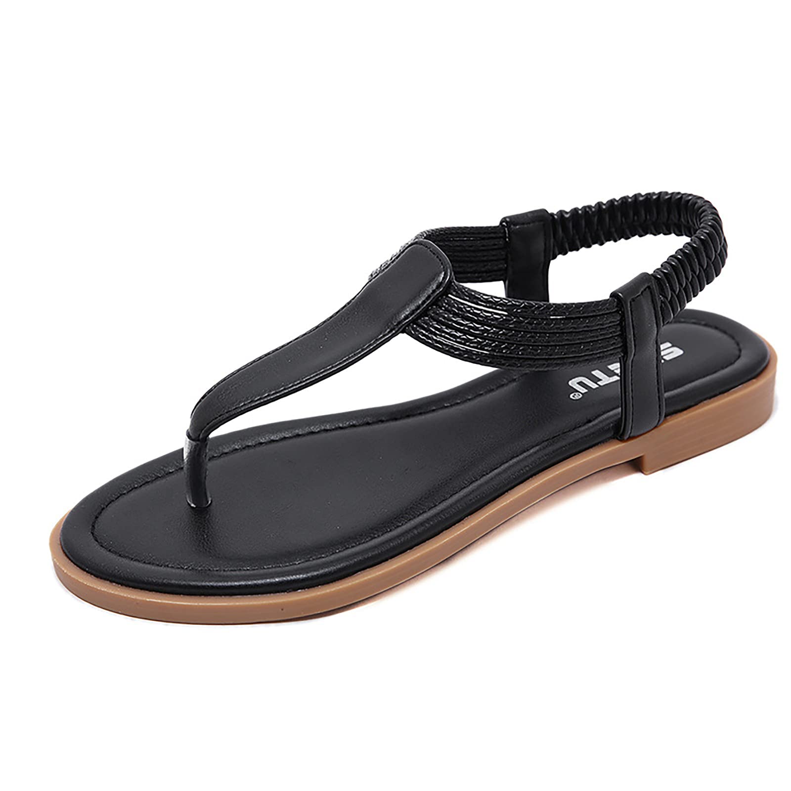 Comfortable Leather Slide Sandals for Elderly Women - Wide Width Orthopedic Flip Flops in Black & White | Flat Espadrille Sandals for Bridal, Casual Wear & Daily Comfort (2022 Collection)
