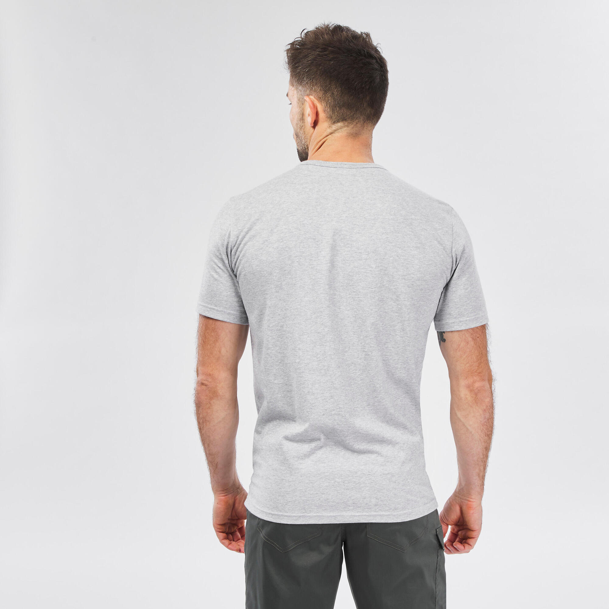 Quechua NH100 Men's Hiking T-Shirt - Lightweight Quick-Dry Performance Tee for Outdoor Adventures & Trail Running