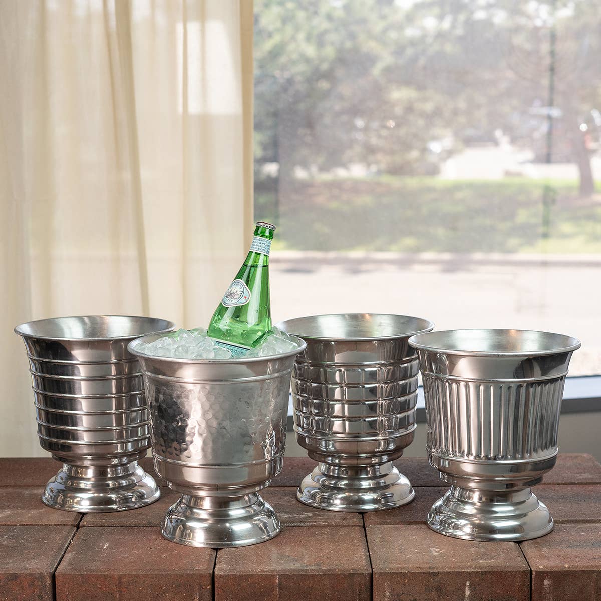 Premium Wine Chillers Set of 4 - Stainless Steel Wine Bottle Cooler for Red & White Wines - Perfect for Parties, Weddings & Home Entertaining