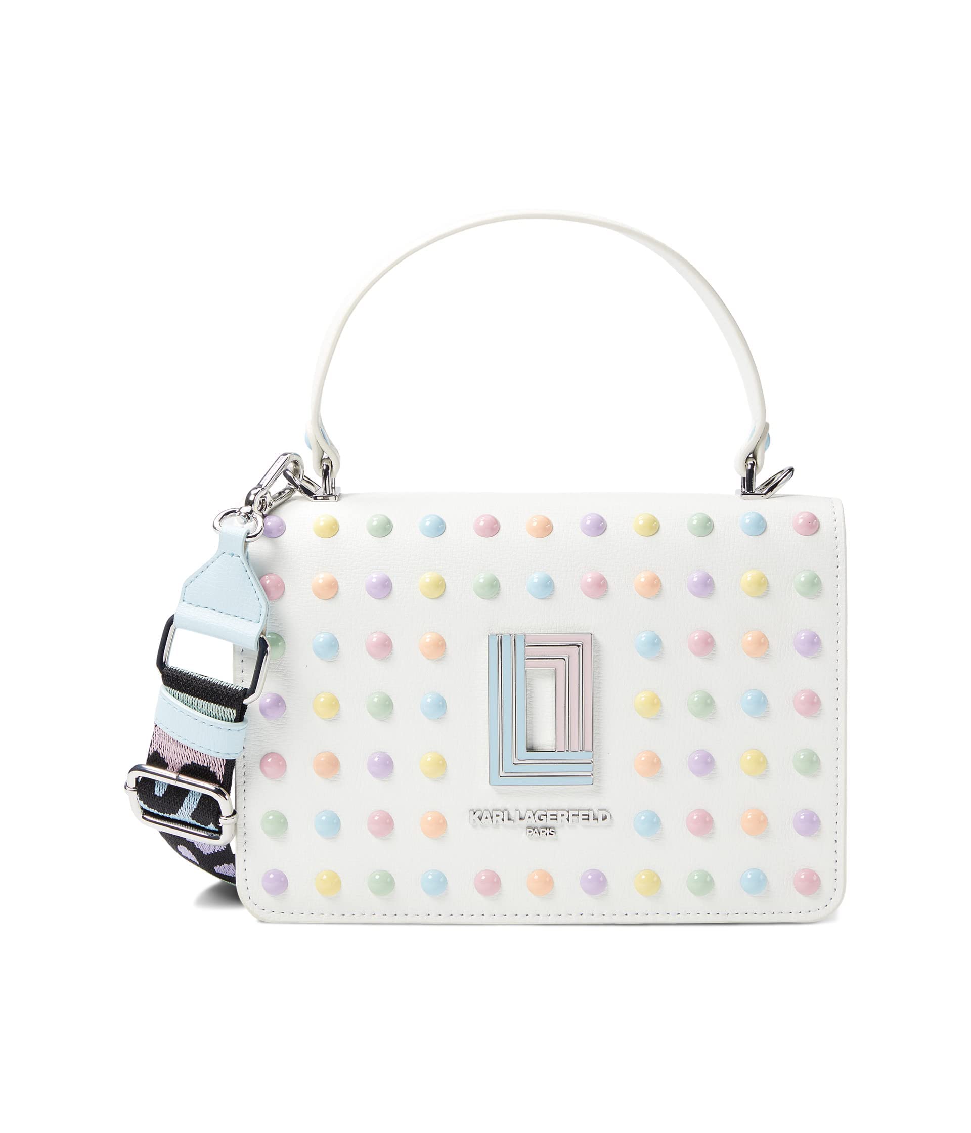 KARL LAGERFELD Women's Studded Crossbody Bag for Evening Out