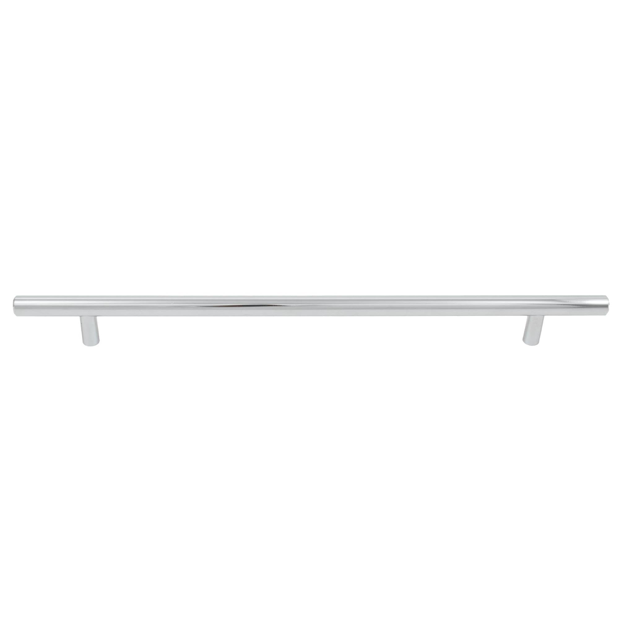 Stone Harbor Hardware Bar Cabinet Pull - 256mm Center to Center, 336mm Overall Length, Polished Chrome Finish - Perfect for Modern Kitchen Cabinets, Bar Furniture & Home Renovation Projects