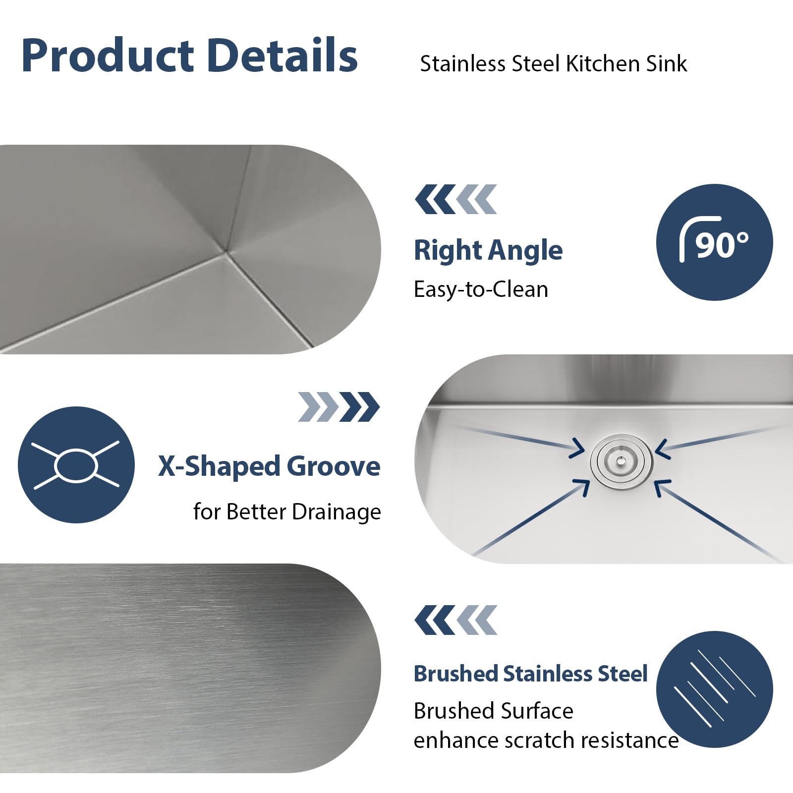 Lordear 36-inch Stainless Steel Undermount Kitchen Sink - Double Bowl 60/40 Design, 16 Gauge, Rectangular Under Counter Sink for Modern Kitchens | Perfect for Meal Prep, Dishwashing & Entertaining