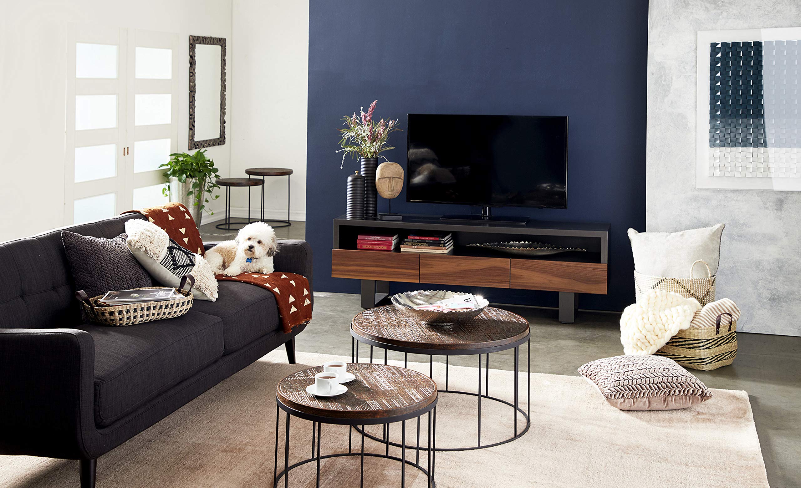 Venus Williams Collection Medium Brown Coffee Table - Modern Living Room Furniture for Home Decor & Stylish Interior Design