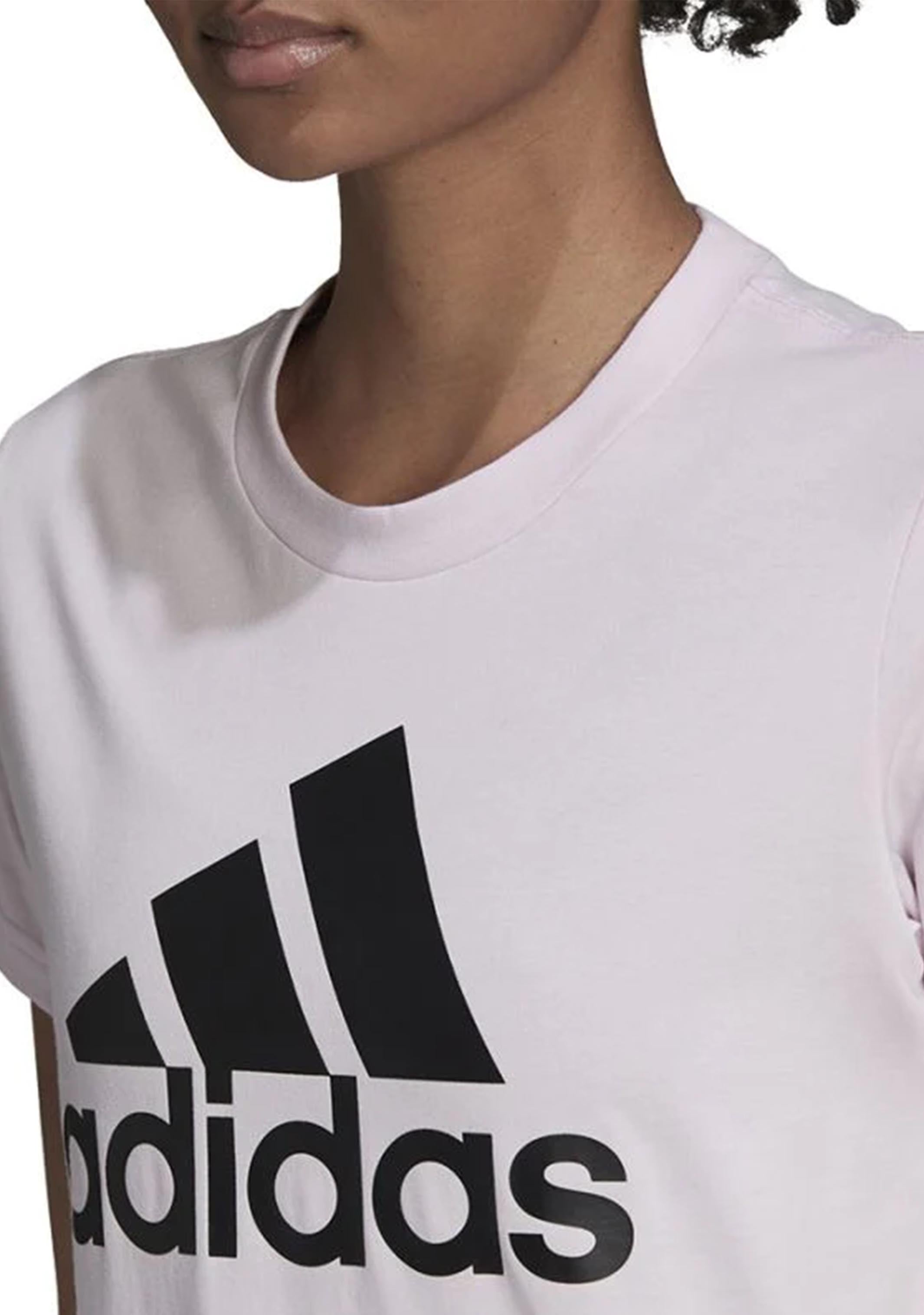 Adidas Women's Essentials Logo T-Shirt - Soft Cotton Casual Tee for Everyday Wear | Gym, Running, Lounge & Street Style Outfits