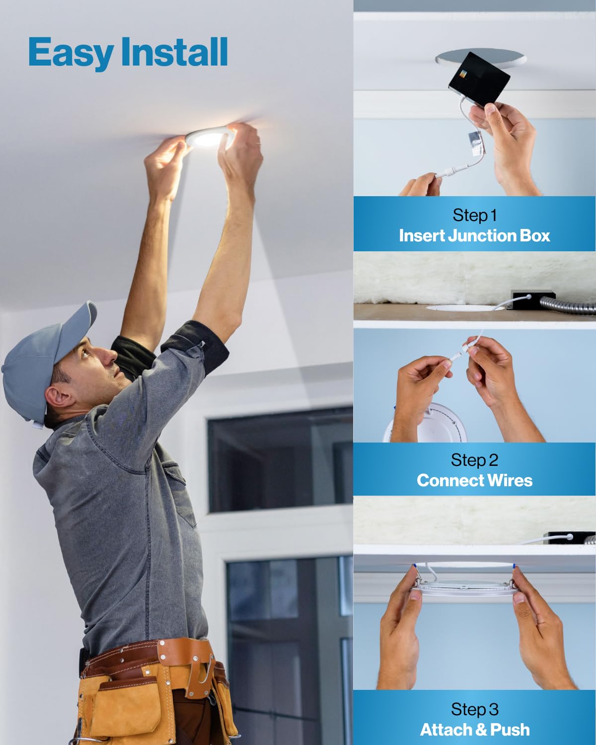 Sunco 12 Pack 4 Inch Ultra Thin LED Recessed Lights - Slim Canless Ceiling Lighting, 650LM 10W (60W Equivalent), 4000K Cool White, Dimmable, ETL Certified - Perfect for Kitchen, Bathroom, Hallway & Bedroom Lighting