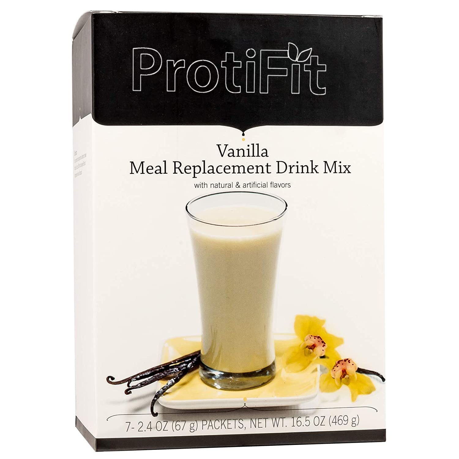 PROTIFIT High Protein Meal Replacement Shake - 35g Protein, Low Calorie & Fat, Vitamins & Minerals, Ideal Protein Compatible, Vanilla Flavor (7 Servings) | Post-Workout Recovery & Weight Management
