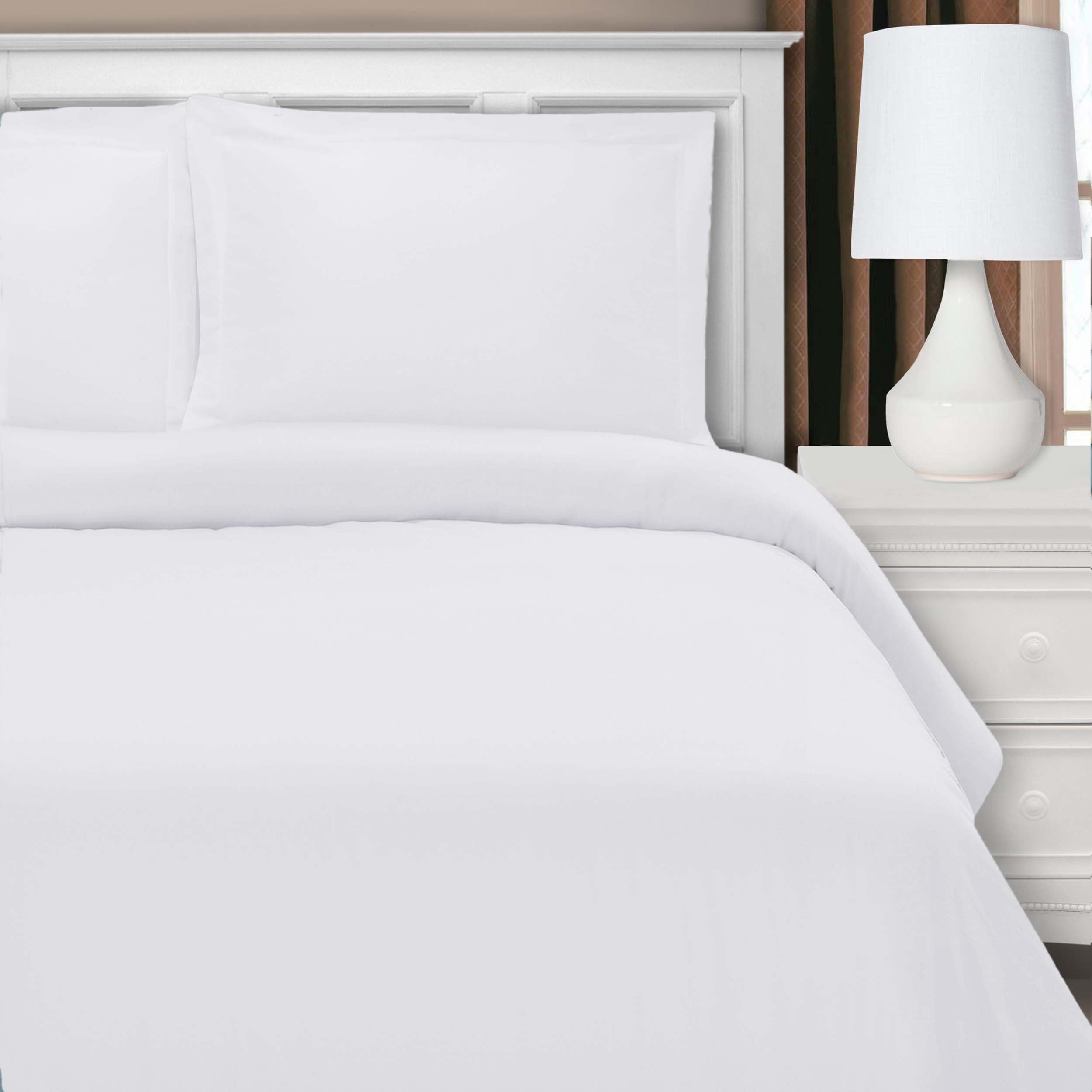 Wrinkle Resistant Cotton Blend Duvet Cover Set - Soft & Durable Bedding for All Seasons | Perfect for Master Bedroom, Guest Room & College Dorm