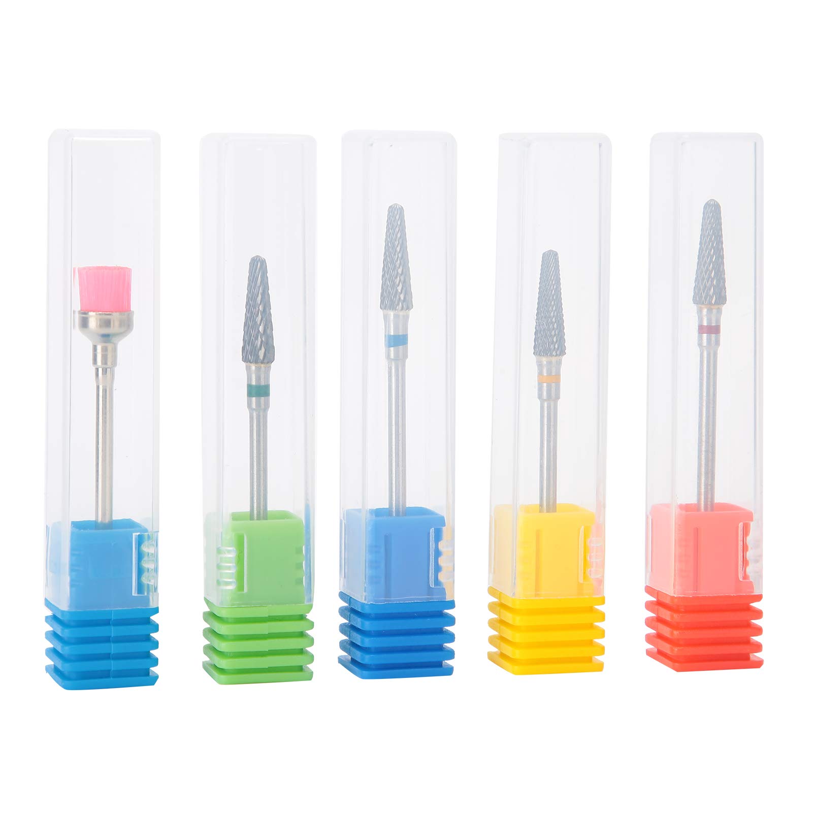 Professional Nail Drill Bits Set - Electric Nail Grinding Heads for Manicure & Pedicure - Full Function Nail Art Tools for Home & Salon Use - Perfect for Acrylic Nails, Gel Polish Removal & Nail Shaping