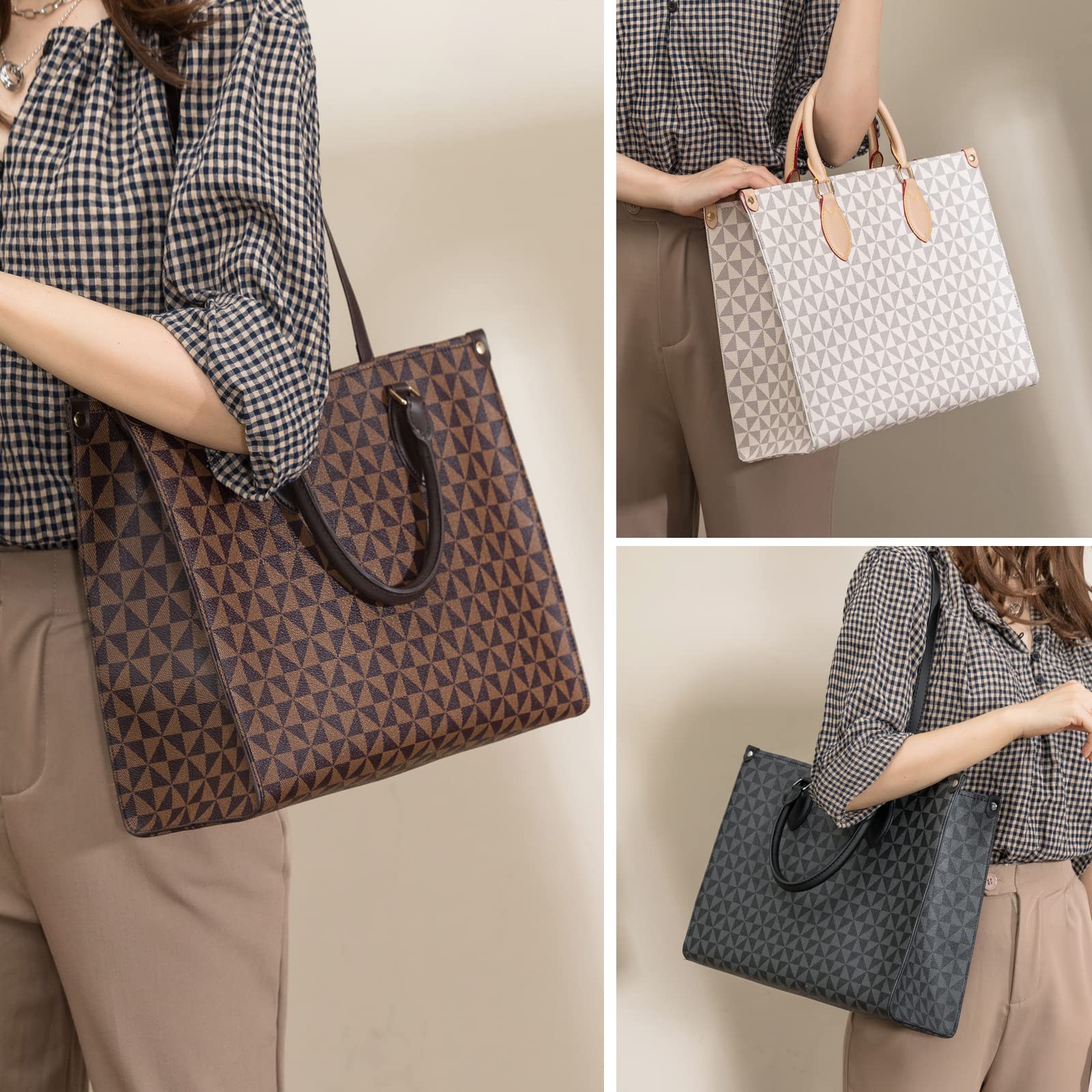 Stylish Large Tote Handbags for Women - Designer Leather Shoulder Bags & Top Handle Satchel Purses | Perfect for Work, Travel & Everyday Use