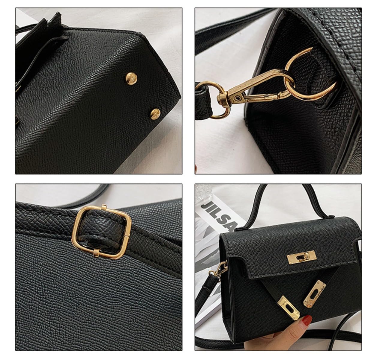 Stylish Women's Crossbody Bag with Detachable Strap - Fashionable Top Handle Satchel Purse for Work, Travel & Everyday Use | Trendy Designer Handbag