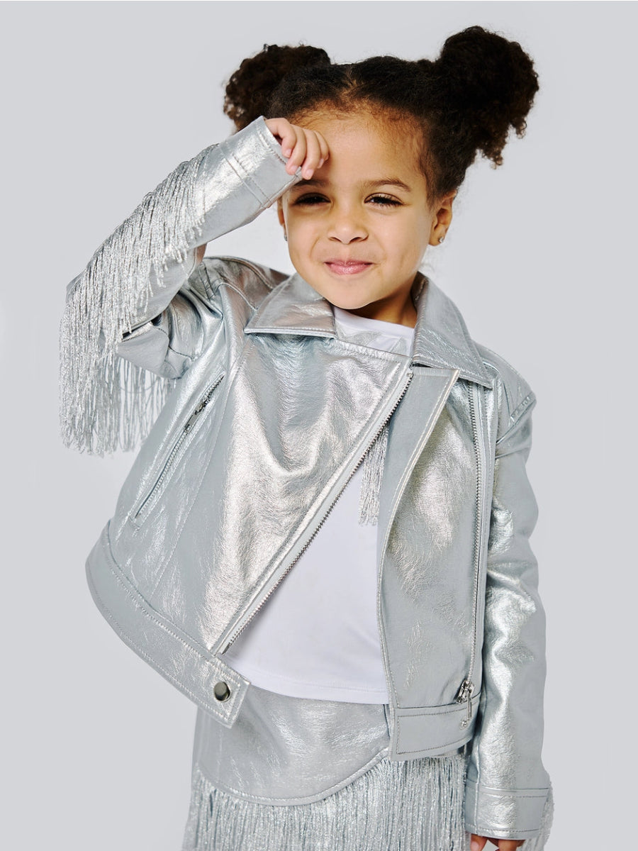 Stylish Metallic Fringe Sequin Jacket for Women - Glamorous Party Wear & Evening Outfits
