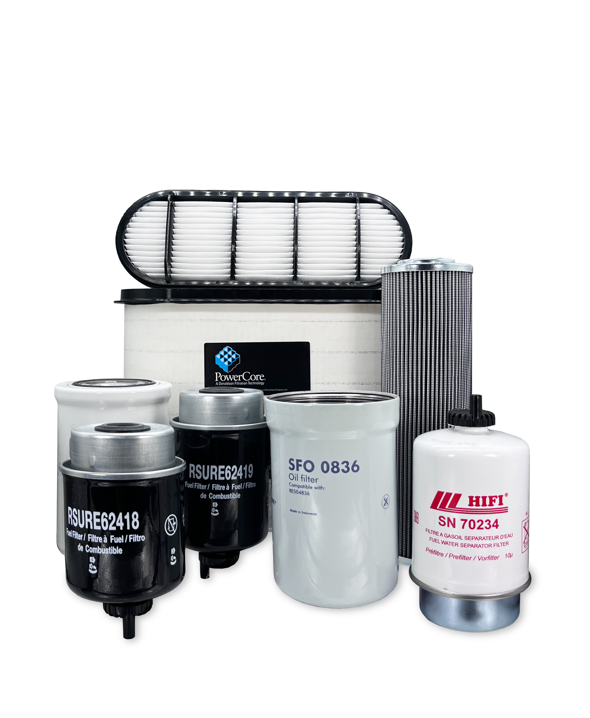 HERO® Maintenance Filter Kit for John Deere 6715 Tractor - Air, Oil & Fuel Filters Replacement Set | Perfect for Farm Equipment Maintenance & Tractor Servicing