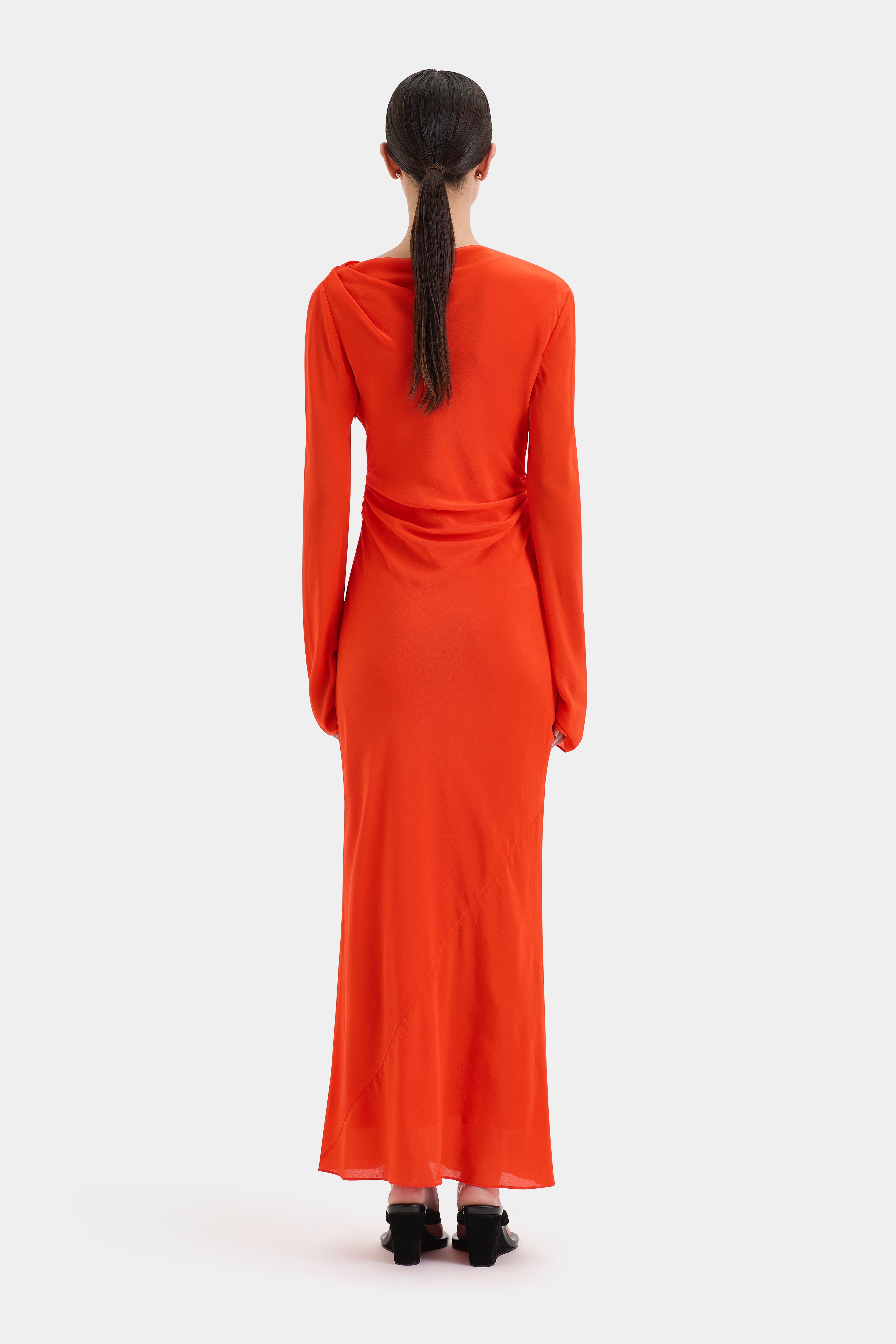 Fresca Women's Gathered Midi Dress - Flowy Summer Casual Dress for Beach, Party & Everyday Wear