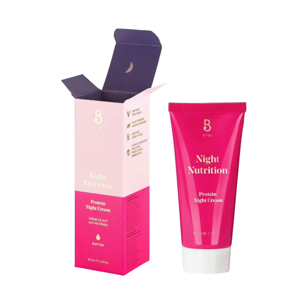Night Nutrition 60ml Protein Night Cream - Anti-Aging & Deep Hydration for Overnight Skin Repair | Perfect for Dry, Sensitive & Mature Skin | Use Before Bed for Glowing Morning Skin