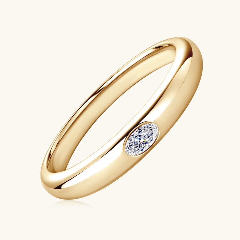 Oval Cut Premium Moissanite Wedding Ring - 14K White Gold Engagement Band for Women, Durable & Sparkling Alternative to Diamond | Perfect for Proposals, Anniversaries & Bridal Jewelry