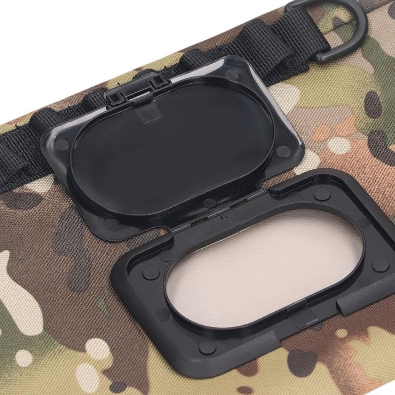 Tactical Wet Wipes Holder - Compact & Durable for Outdoor, Camping, Hiking & Emergency Use - Water-Resistant & Easy-Access Pouch for On-The-Go Convenience
