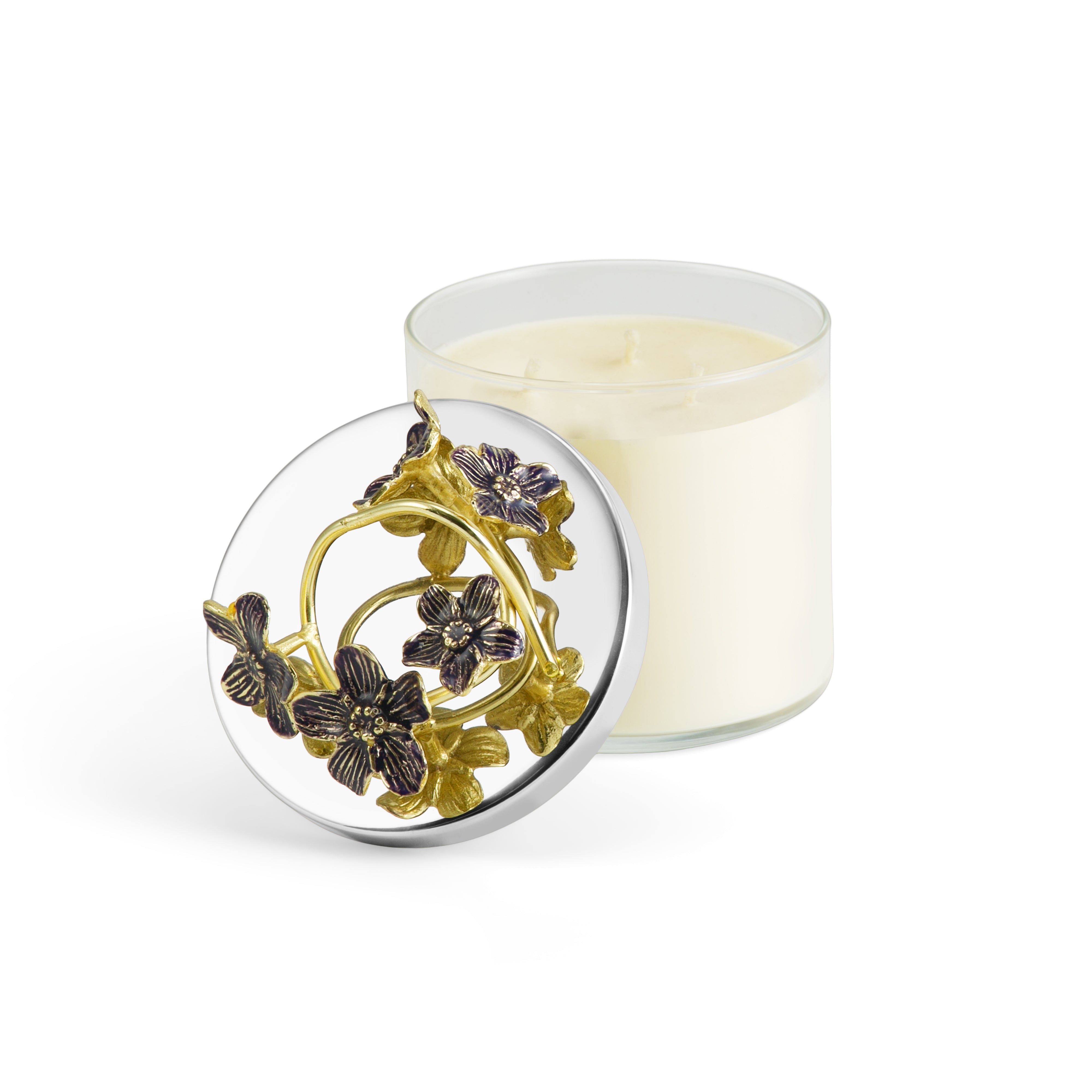 Forget Me Not Scented Candle - Handmade Soy Wax Candle with Floral Fragrance for Home Decor, Romantic Gifts & Relaxation