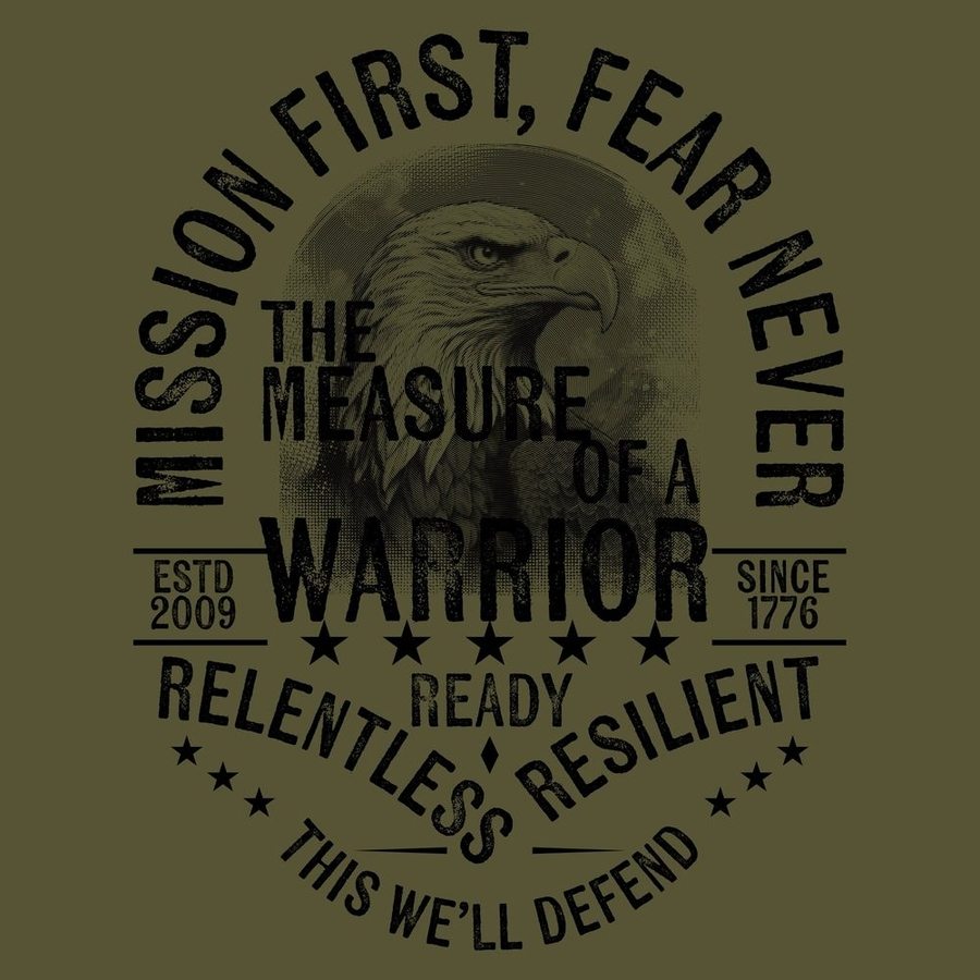 Women's Mission First Boyfriend Fit T-Shirt - Military Green | Casual Comfort Tee for Everyday Wear & Layering