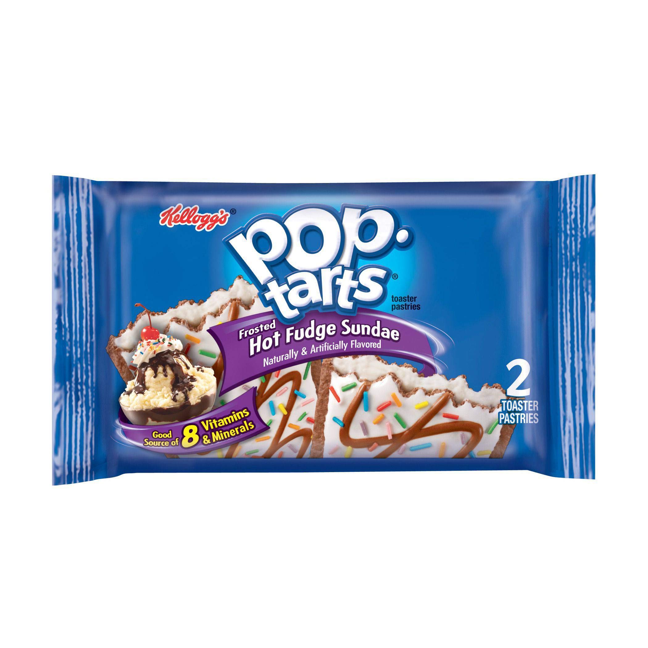 Pop Tarts Ice Cream Shoppe Hot Fudge Sundae Toaster Pastries - 6 Count (Pack of 24) - Breakfast Pastry Snacks for Kids & Adults - Perfect for School Lunches, Office Snacks & Quick Breakfasts