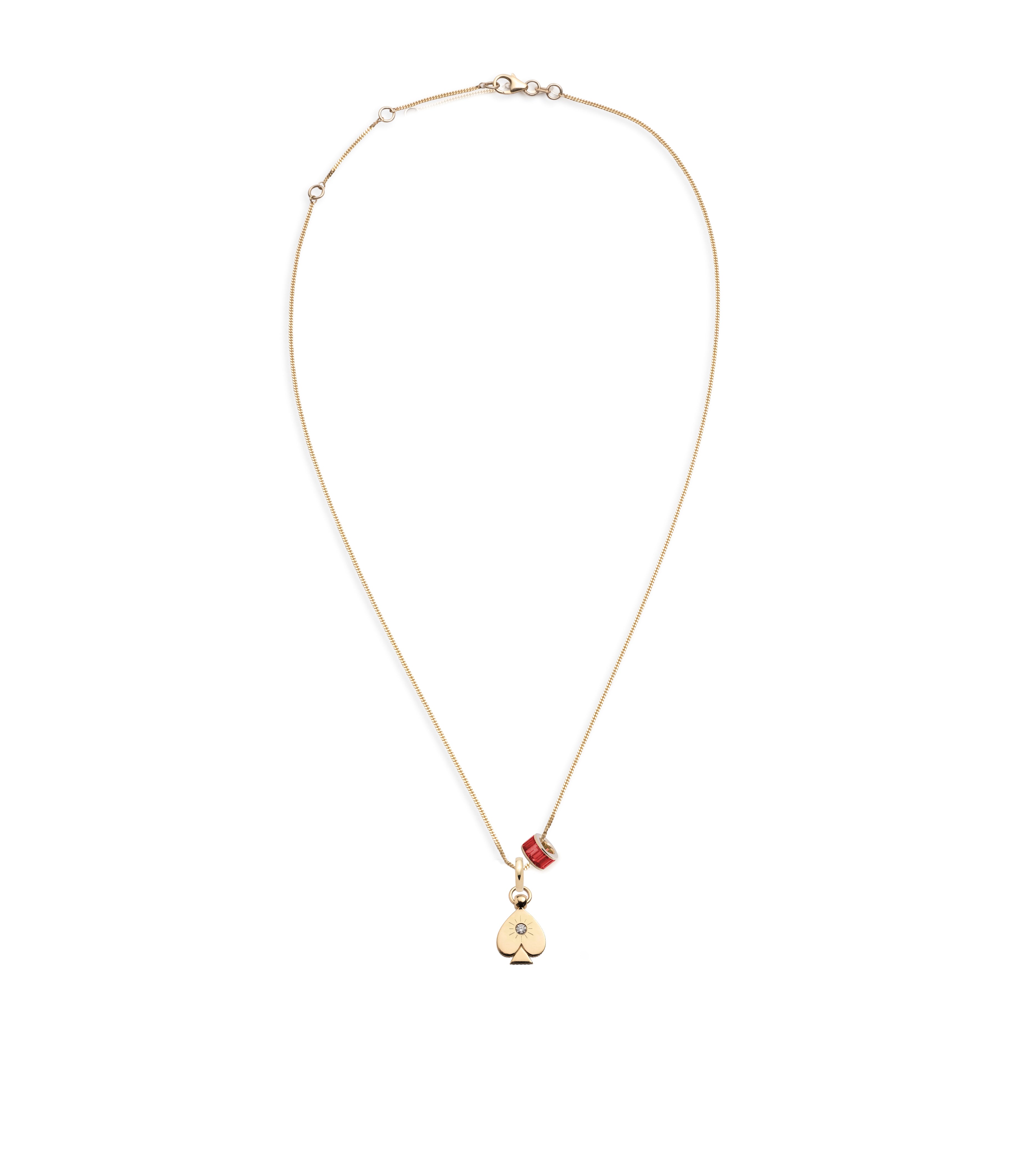 Reverie & Ruby: 14K Gold Fine Diamond Cut Curb Chain Necklace for Women - Elegant Layering Piece for Date Night & Special Occasions