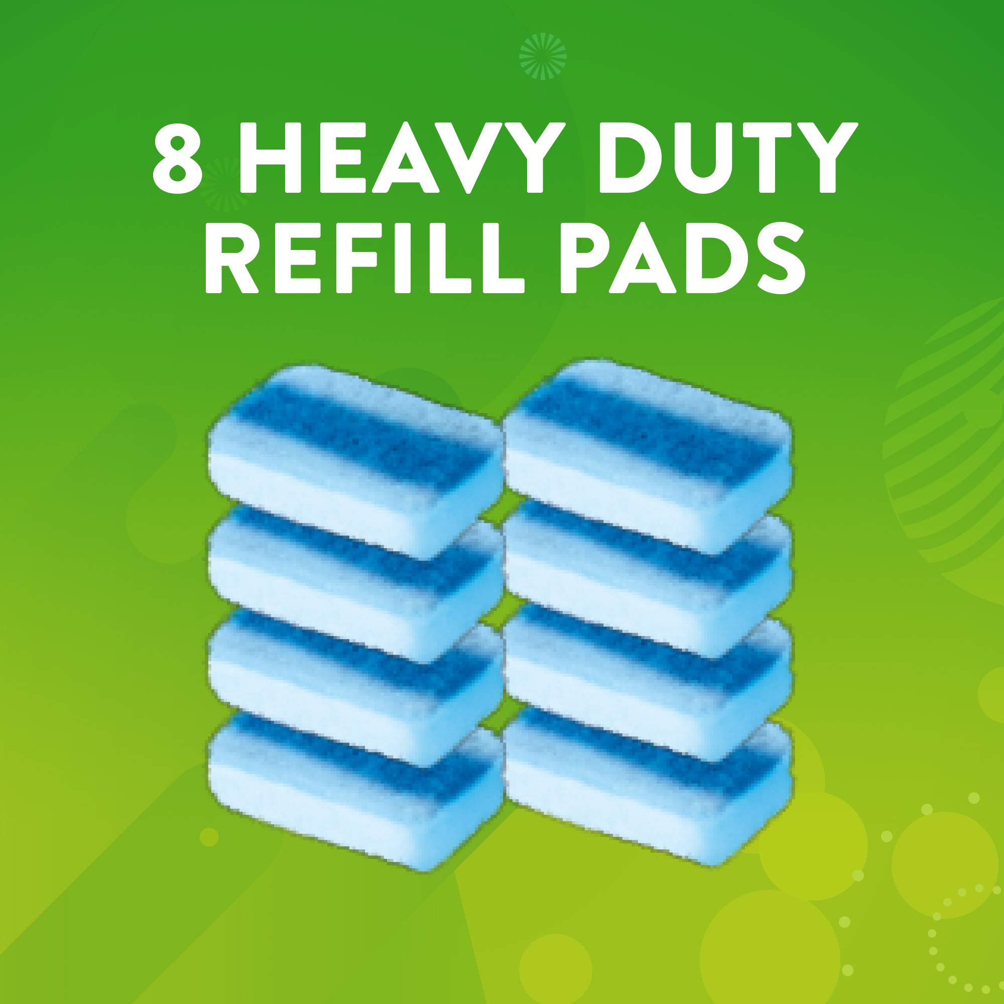 Scrubbing Bubbles Toilet Bowl Wand Cleaner Refills - Heavy Duty Fresh Brush Refill Pads for Limescale & Odor Removal, Citrus Scent, 8 Count (Pack of 1) | Ideal for Deep Cleaning Bathrooms, Eliminating Tough Stains & Freshening Toilets