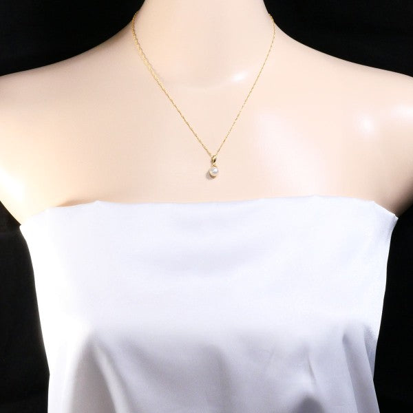 18K Yellow Gold Pearl Necklace for Women - Elegant Bridal Jewelry, Wedding Gift & Special Occasion Accessory
