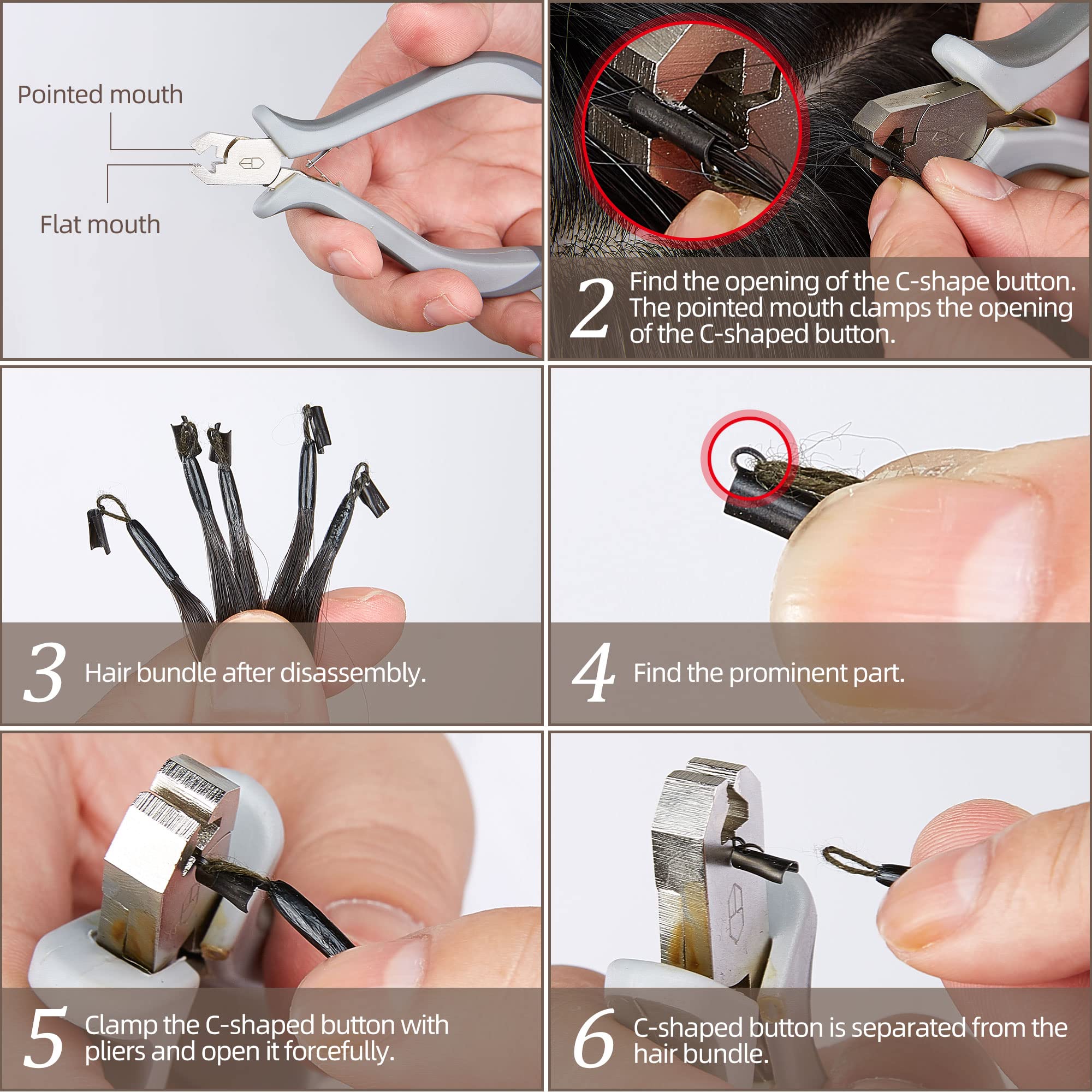 6D Hair Installation Machine - 2nd Gen Quick Change Hair Piece for Effortless Styling | Reusable Alloy Hair Bundles (5-Pack) | Perfect for Daily Wear, Parties & Special Events
