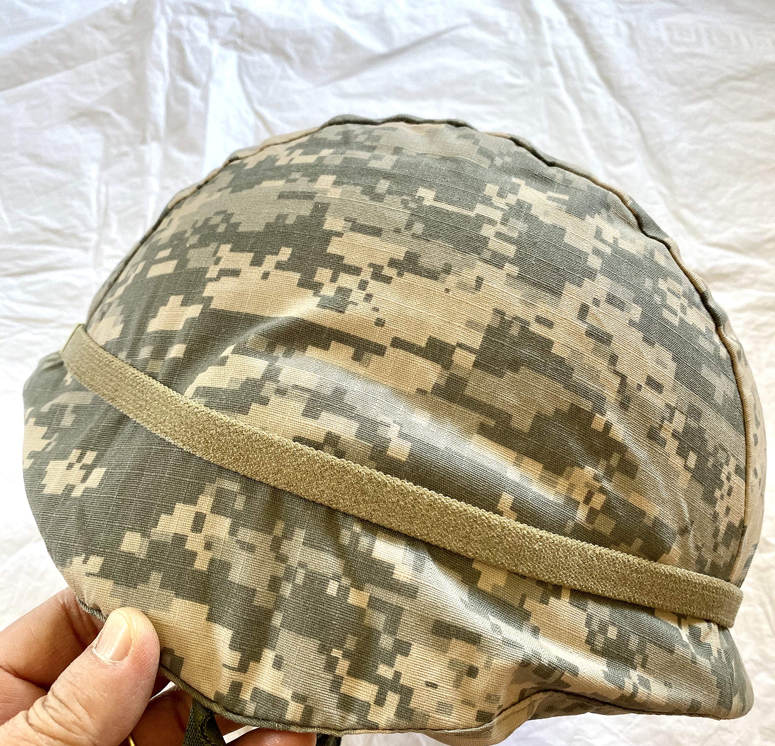 Original USGI PASGT Helmet with ACU Digital Camo Cover - Medium Size Military Tactical Gear for Airsoft, Paintball & Outdoor Survival