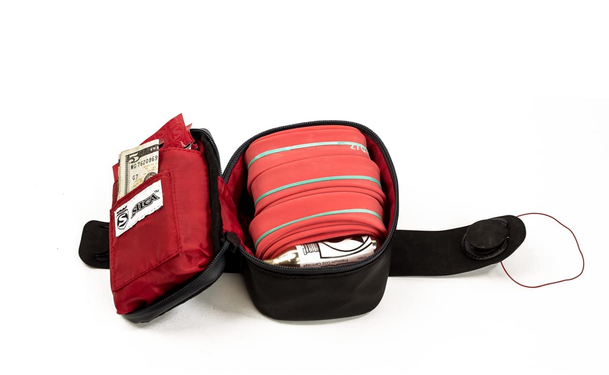 SILCA MATTONE Bike Saddle Bag with BOA Closure System - Waterproof YKK Zipper Storage - Compact Under Seat Pouch for Road Bikes | Perfect for Cycling, Commuting & Outdoor Adventures