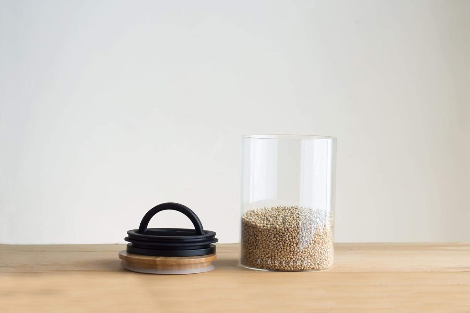 Airscape Glass - Airtight Glass Food Storage Containers for Kitchen, Pantry & Meal Prep - Perfect for Storing Dry Goods, Coffee, Tea & Spices