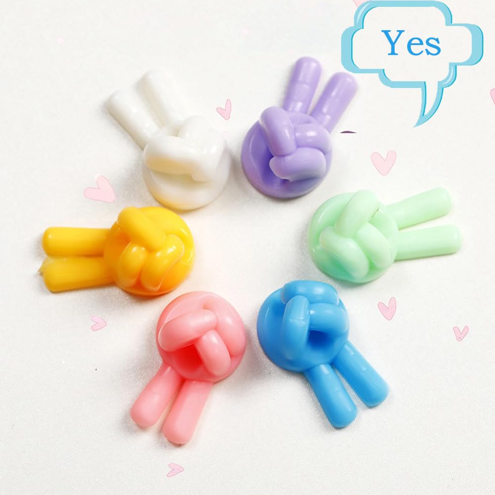 42 Pack Silicone Thumb Wall Hooks - Multi-Purpose Adhesive Cable Clips & Cord Organizers for Phone Charger, USB Cables, Headphones - Perfect for Desk, Wall, Car, Nightstand, Office & Home Organization