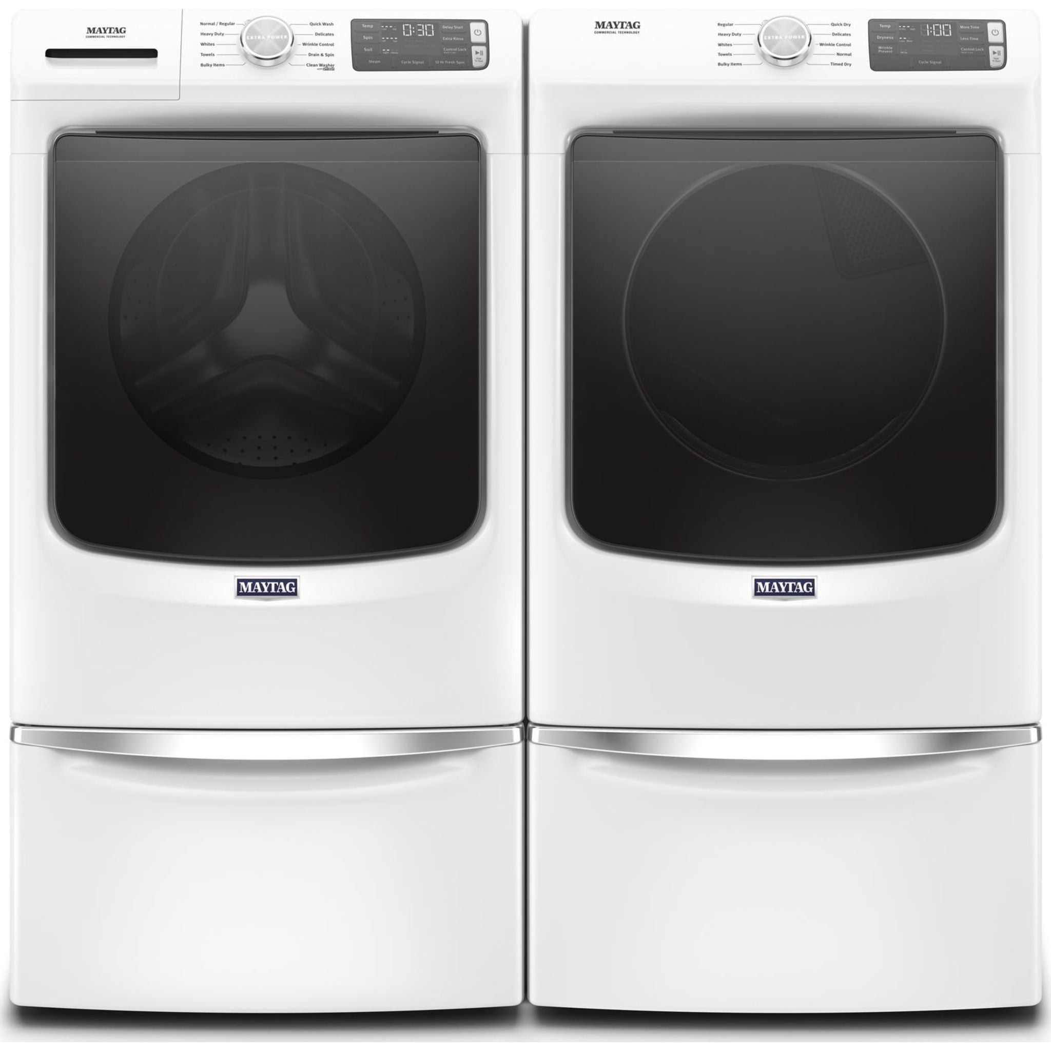 Maytag YMED5630HW 7.0 Cu. Ft. Electric Dryer - White | Energy Efficient, Large Capacity Laundry Appliance for Home & Apartment Use