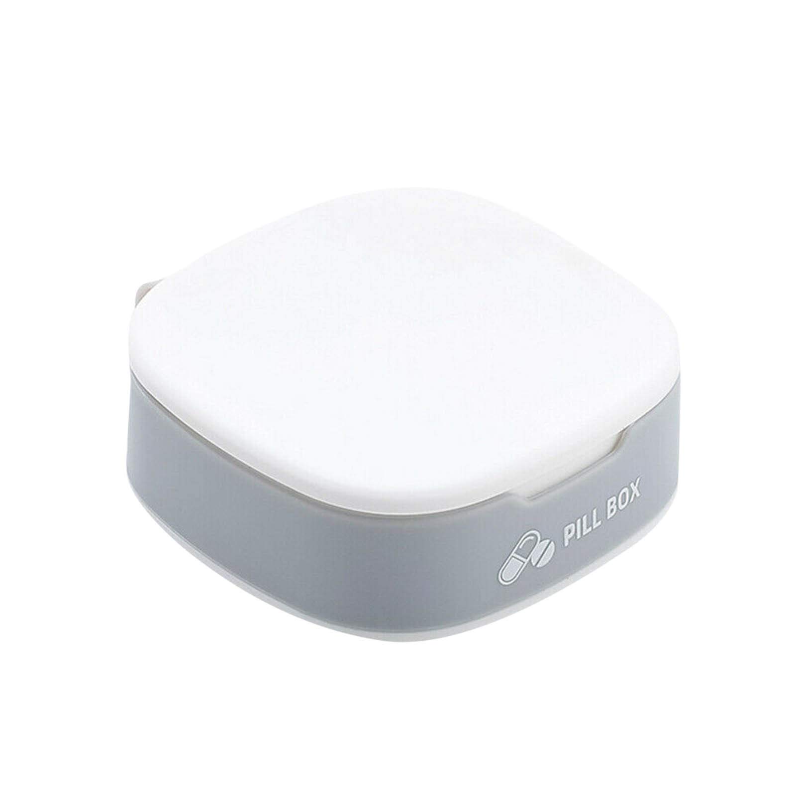 Portable Mini Medicine Box with Dispenser - Sealed Storage for Pills, Vitamins & Daily Meds - Ideal for Travel, Home & Office Use
