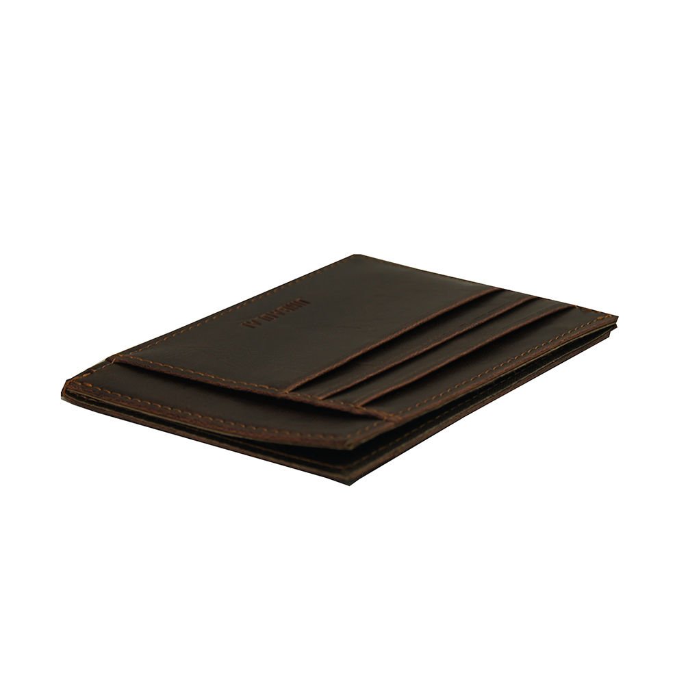 Men's Slim Leather Front Pocket Wallet - RFID Blocking Credit Card Holder & ID Case (Brown) - Perfect for Travel, Business & Everyday Use