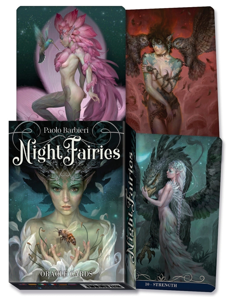 Barbieri Night Fairies Oracle Cards - 44-Card Deck for Divination, Spiritual Guidance & Self-Discovery | Perfect for Tarot Readings, Meditation & Intuitive Development