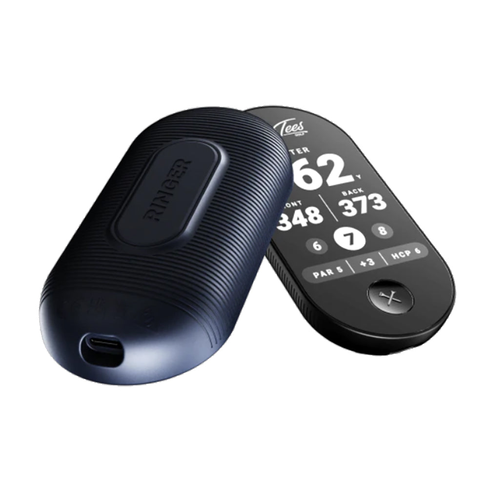Blue Tees The Ringer Handheld Golf GPS - Accurate Distance Measurement for Golfers | Perfect for Course Play & Practice Sessions