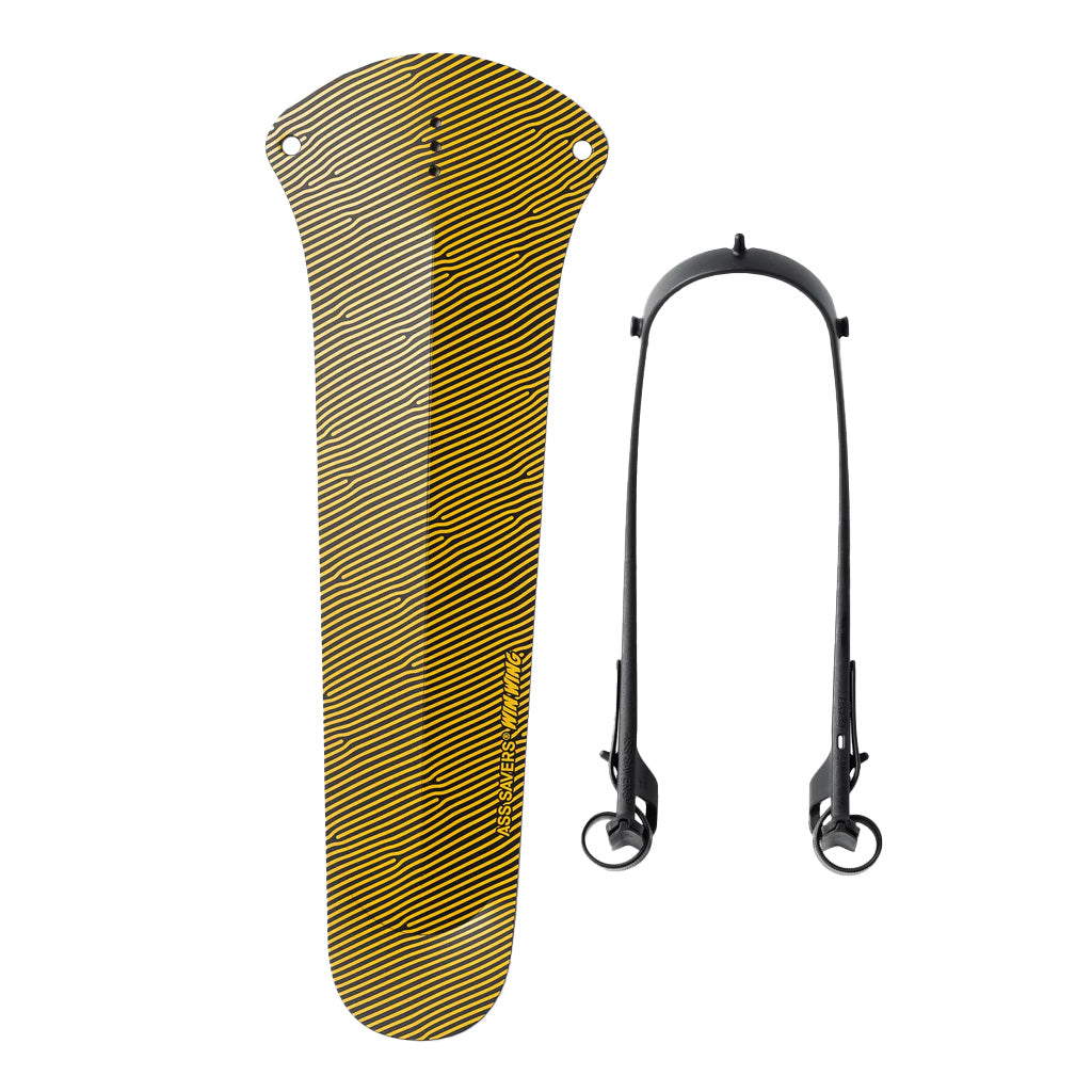 Ass Savers Win Wing 2 Gravel Fender - Golden Groove MTB Bike Mudguard for Mountain & Gravel Biking | Durable Bicycle Fender for Wet & Muddy Trail Rides