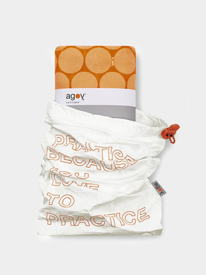 Non-Slip Agoy Gecko Touch Yoga Towel - Ultra Absorbent & Eco-Friendly for Hot Yoga, Pilates & Workouts - Perfect for Grip & Sweat Control in Studios or Home Gym
