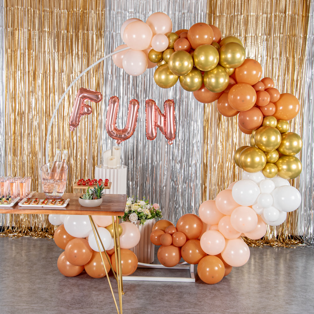 Balloonify Rose Gold Mylar Letter F Balloon - 16 Inch Large Foil Alphabet Balloon for Birthday Party Decorations, Wedding, Anniversary, Baby Shower & Special Events (1 Count)