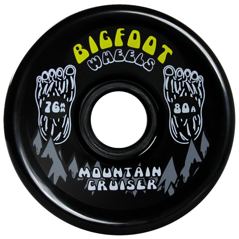 Bigfoot 76mm 80A SHR Longboard Wheels - Premium Mountain Cruiser Wheels for Smooth Downhill Riding & Urban Commuting