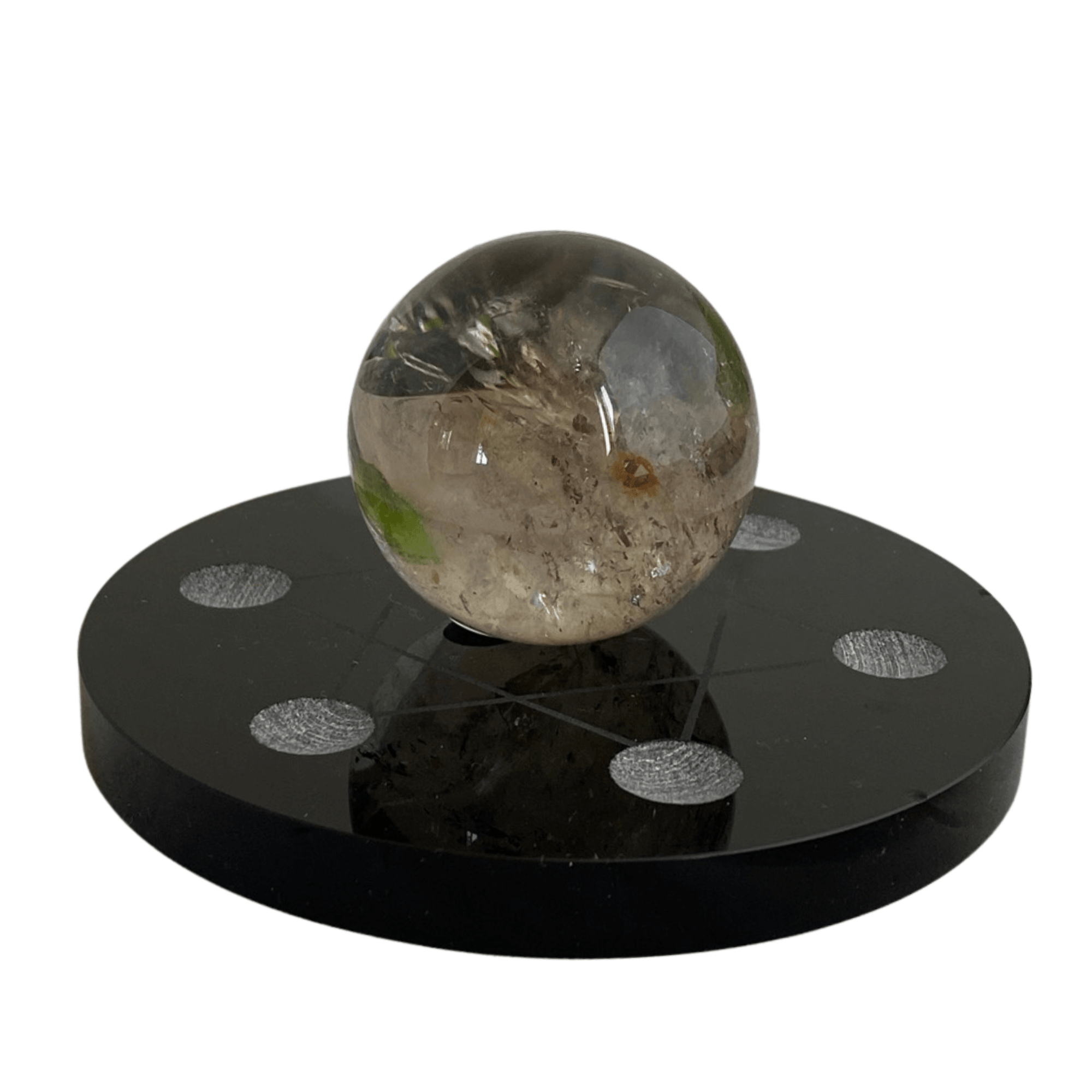 Black Obsidian Grid Plate - Small Size BOGP03 for Crystal Healing, Meditation & Energy Work - Perfect for Reiki, Chakra Balancing & Spiritual Practices
