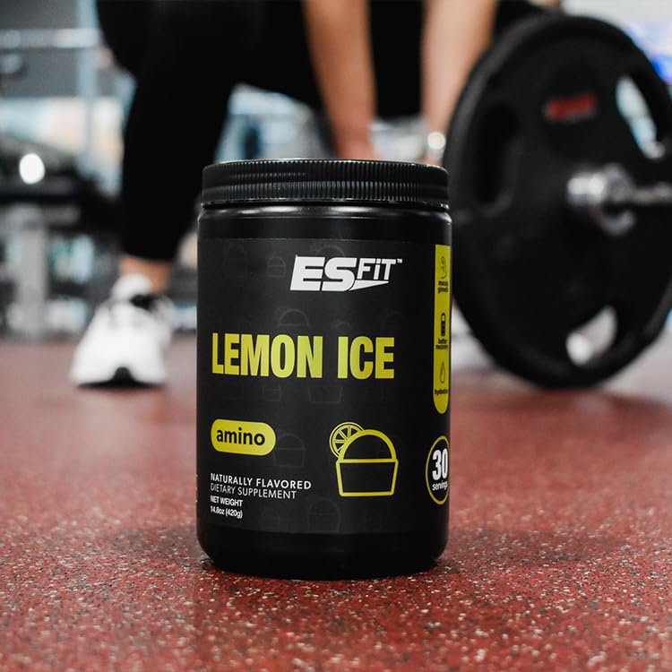 Premium BCAA Amino Acid Powder 2:1:1 Ratio - Pre & Post Workout Supplement with Electrolytes - Lab Tested & Certified - Lemon Ice Flavor - 30 Servings - Ideal for Muscle Recovery & Gym Performance