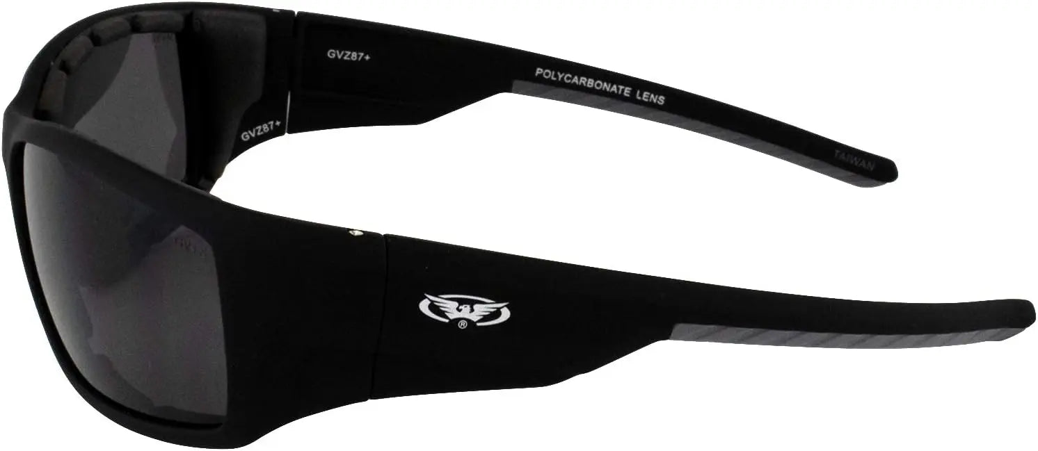 Global Vision Kinetic Motorcycle Safety Sunglasses - Polarized UV Protection Goggles for Riding, Cycling & Outdoor Sports - Lightweight & Anti-Fog Lens for Men & Women