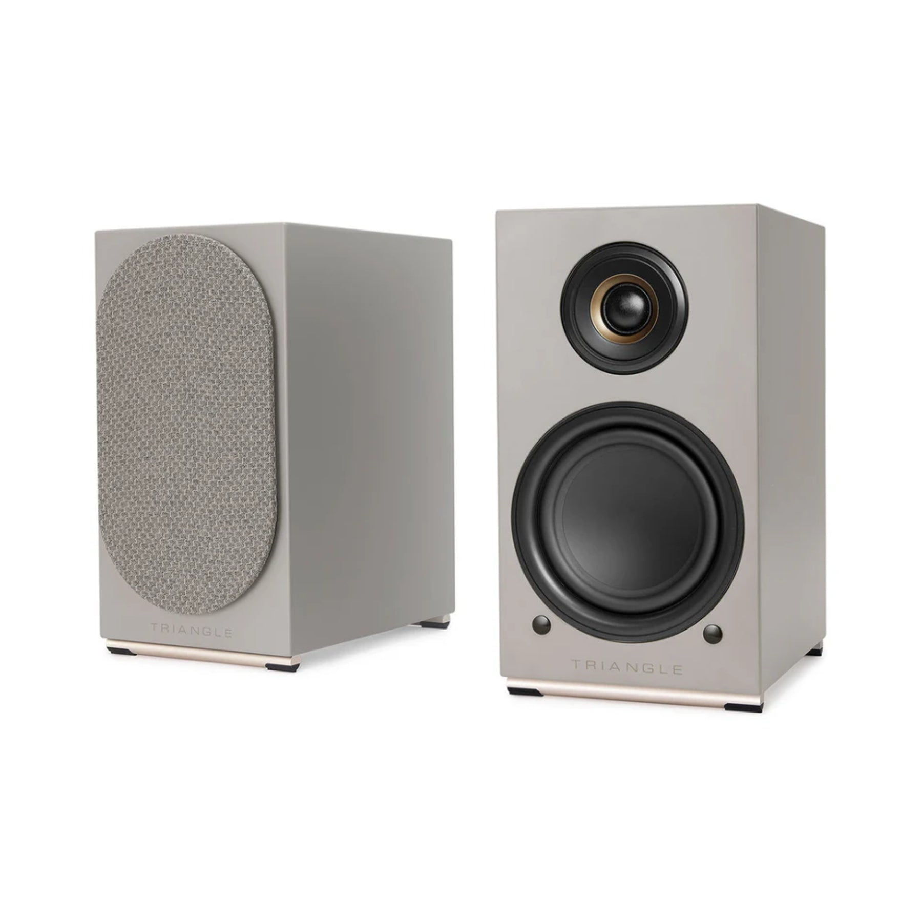 Triangle AIO Twin Powered Bookshelf Speakers Pair - High-Quality Open Box Clearance | Perfect for Home Theater, Gaming & Music Listening